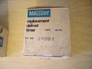 NEW - In Original Box -  Mallory Repalacement Defrost Timer 34893 - NEW - Picture 1 of 4