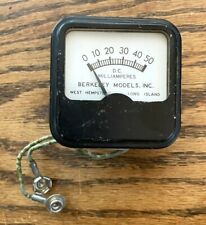 Vintage Berkeley Models 0 - 50 DC Milliamperes Meter -- June 1952 -- Tested!