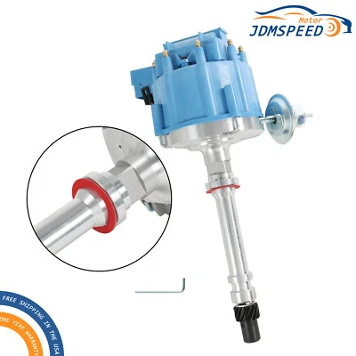 HEI Distributor Drive 65K Coil Blue Cap D33100BU fit for Chevy SBC 283-350 BBC - Image 1 of 4