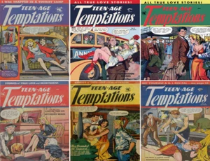 1952 - 1954 Teen-Age Temptations Comic Book Package - 7 eBooks auf CD - Bild 1 von 4