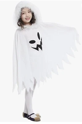 Halloween Niño Niños Blanco Fantasma Capa Disfraz para Niñas Elfo Hada Capa  Foto 1 de 4