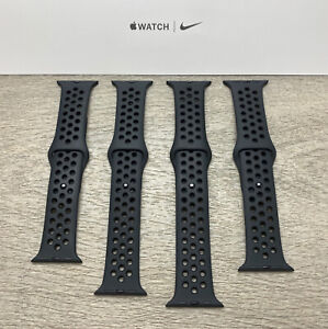 Genuine Apple Nike Watch Band Anthracite Black 44/45/49mm 40/41mm Series 1-7,8,9