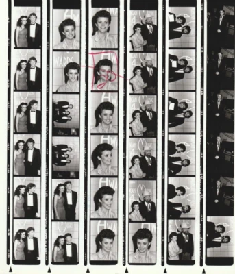 Contact Photo Sheet & Negatives Andy Gibb Jackson Easton Manchester Air Supply - Image 1 of 2