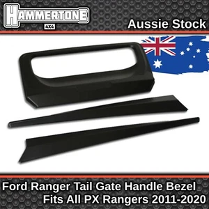 BLACK TAIL GATE HANDLE BEZEL For Ford Ranger XL XLS XLT Wildtrak Raptor -2011-22 - Picture 1 of 8