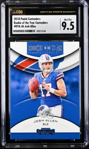 ⭐️ JOSH ALLEN 2018 Panini Contenders ROY #JA CSG 9,5 COMO NUEVO + tarjeta de radiocontrol graduada 🙂 🙂 - Imagen 1 de 2