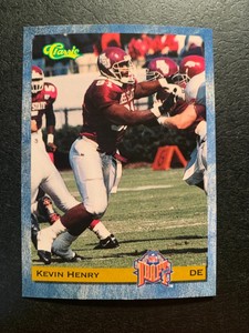 KEVIN HENRY Pittsburg Steelers  1993 Classic NFL DRAFT CARD #55