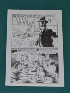 Piffarerio Corteggi Original Comic Art Tavola Originale # 116 Alan Ford 76 Corno - Picture 1 of 1