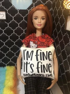 Barbie hecha a mano - Almohada de acento miniatura para casa de muñecas - Imagen 1 de 2