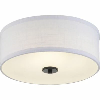 Progress Lighting Inspire LED 13-in Graphite LED Semi-flush Mount Light - Image 1 of 4