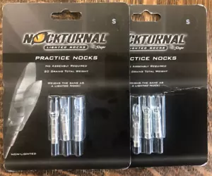 Nocturnal Practice ( S ) Nocks 3 Pack ( 2 - Packs ) FITS INSIDE DIAMETER .244 - Picture 1 of 3