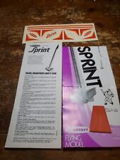 1970s Centuri #5356 Sprint Model Rocket Decal Sheet And Instructions 