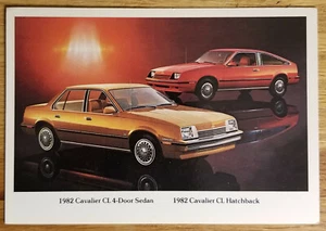 1982 Chevy Cavalier Sedan & Hatchback Advertising Postcard PC Unused Automobile - Imagen 1 de 1