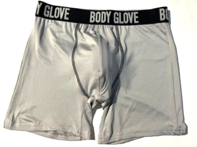 BODY GLOVE Men Grey Microfiber Boxer Brief Underwear sz S Rare - Image 1 of 4