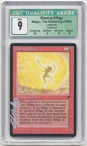 Graded Silver Signed Blazing Effigy CGC 9 Q+ Legends Artist Susan Van Camp MTG! - Picture 1 of 2