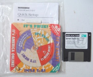 Vintage Microcom Internet Starter Kit 2.0 Windows Disc & AOL Starter disc D7285 - Picture 1 of 1