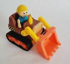 Vintage Fisher Price Little People Construction Bulldozer And Figure