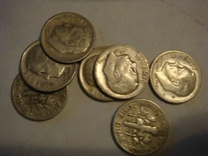 1948 S Roosevelt Dime Semi Key Date Silver - random (1) avg circulation filler - Picture 1 of 1