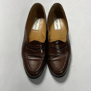Mezlan Made In Spain Tan Brown Leather Slip On Loafers Dress Shoes Size 9M - Picture 1 of 13
