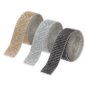 3Roll 3 Yards 18mm Diamond Ribbon White,Beige,Black - Picture 1 of 7