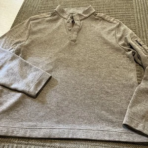Greg Norman Golf Pullover Shirt Beige Langarm 1/4 Knopfleiste Gr. M - Bild 1 von 6