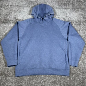 Uniqlo Hoodie Men’s Large Blue Stretch Dry Sweat Pullover Performance Soft - Picture 1 of 8