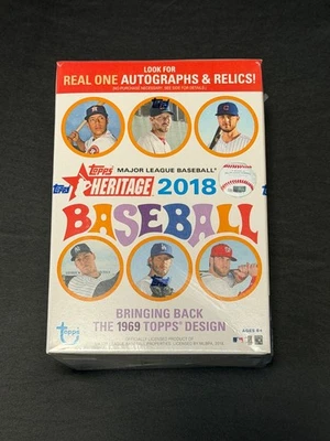 2018 Topps Heritage Baseball 8-Pack Blaster Box - Image 1 of 4