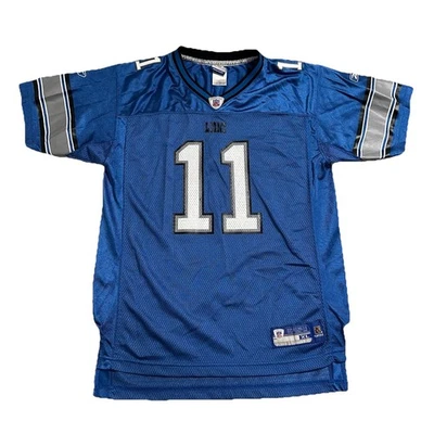 Camiseta de colección Reebok Roy Williams Detroit Lions JUVENTUD niños XL 18-20 azul NFL Foto 1 de 4