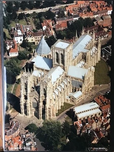 A3 Aerial View of York Cathedral Yorkshire. - Picture 1 of 7
