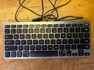 MACALLY SLIMKEYCSG Compact USB Keyboard For Mac or PC, Wired, Tested, Works - Picture 1 of 1