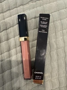 Chanel Rouge Coco Gloss Moisturizing Glossimer 722 Noce Moscata 0.19 oz NIB - Picture 1 of 6