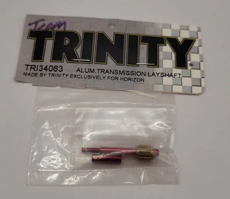 Trinity Top Shaft Gear Red Anodized Aluminum Team Losi Mini T 1.0 TRI34063 - Image 1 of 1