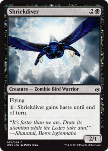 x1 Shriekdiver - War Of The Spark - NM - MTG - Image 1 of 1