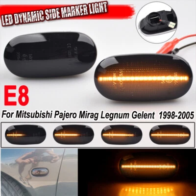 Luz marcadora lateral secuencial LED para Mitsubishi Pajero Mirage Legnum Galant Foto 1 de 4