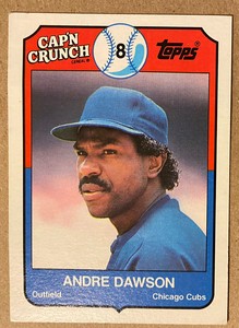 Andre Dawson 1989 Topps Cap'n Crunch Chicago Cubs #10