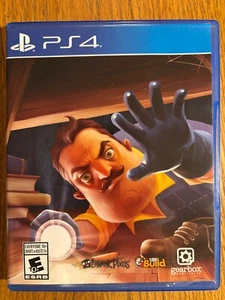 Hello Neighbor PlayStation 4 PS4 Misprint No Title READ - Picture 1 of 4