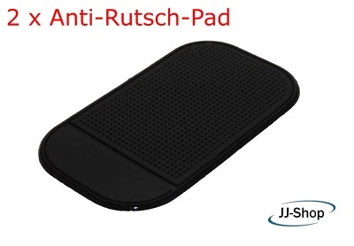 JJ-SHOP24 2 x Anti Rutsch Matte Haft Pad Handy Pads Armaturenbrett Halterung Schwarz NEU