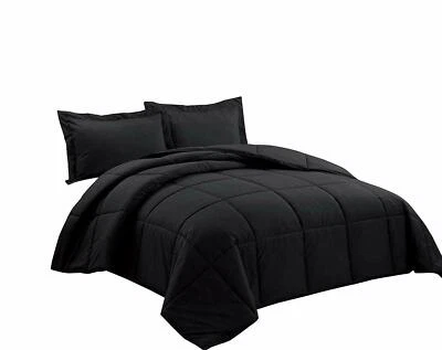 Chezmoi Collection All Season Black Down Alternative Comforter Twin - Image 1 of 3
