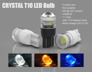 W5W, H6W, T4W, H21W (12V-24V) Canbus LED Bulbs White/Amber/Red/Blue - Picture 1 of 11