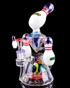GROSO Cheech Glass BONG Tubo de Agua de Vidrio Cachimba Monster Bong COOL *EE. UU.* - Imagen 1 de 7