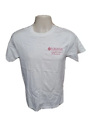 Camiseta blanca pequeña Fordham University Gabelli School of Business 65 adulto Foto 1 de 4