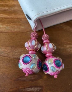 Traveler's notebook Journal Planner Beaded book thong/ bookmark charms - Imagen 1 de 2