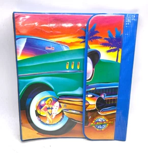 Lisa Frank Hot Rod Auto 90er Retro 3 Ringordner California Sunset Vintage *RAR* - Bild 1 von 7