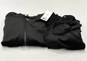 Felina Women's 2-Piece Velour Hoodie & Jogger Set, Black, Size S - Picture 1 of 5