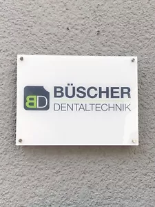 Firmenschild 30x20cm Acrylglas Praxisschild GRATIS Versand mit deinen Daten - Bild 1 von 2