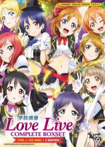 DVD Anime LOVE LIVE! School Idol Complete Boxset (1-102 End) +Sunshine +2 Movies - Picture 1 of 2