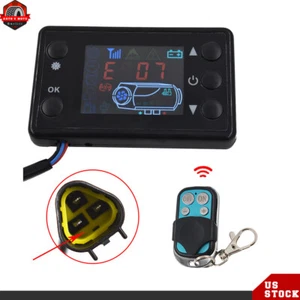 For Car Diesel Air Parking Heater LCD Monitor Switch & Remote Controller 12V 24V - Picture 1 of 10