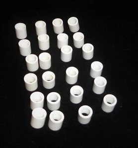 LOT OF 24 - 0.325”OD x 0.225”ID x 0.375”L ALUMINA CERAMIC BUSHING TUBE No.:289 - Picture 1 of 9