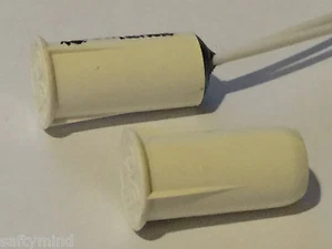 HONEYWELL 3/8" WIRED DOOR WINDOW SENSOR CONTACT w/ Wire VISTA 10P 15P 20P 21IP - Picture 1 of 6