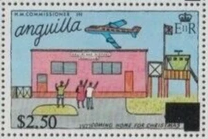 Anguilla #SG313 MNH 1977 Airport Christmas Surcharged [310] - Picture 1 of 1