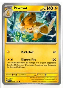 Pokemon Paldea Evolved NON-HOLO 076/193 Pawmot EXCLUSIVE - Picture 1 of 1
